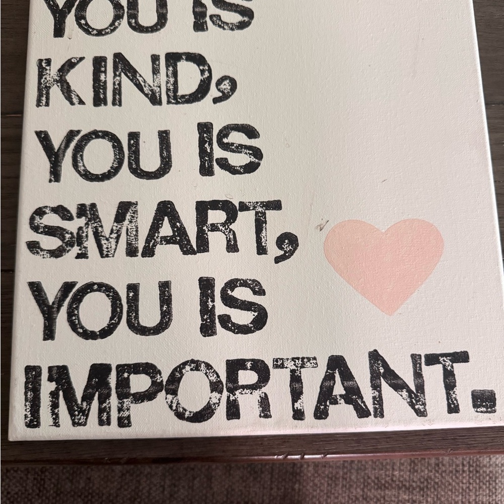 Inspirational Canvas Wall Art with Heart
